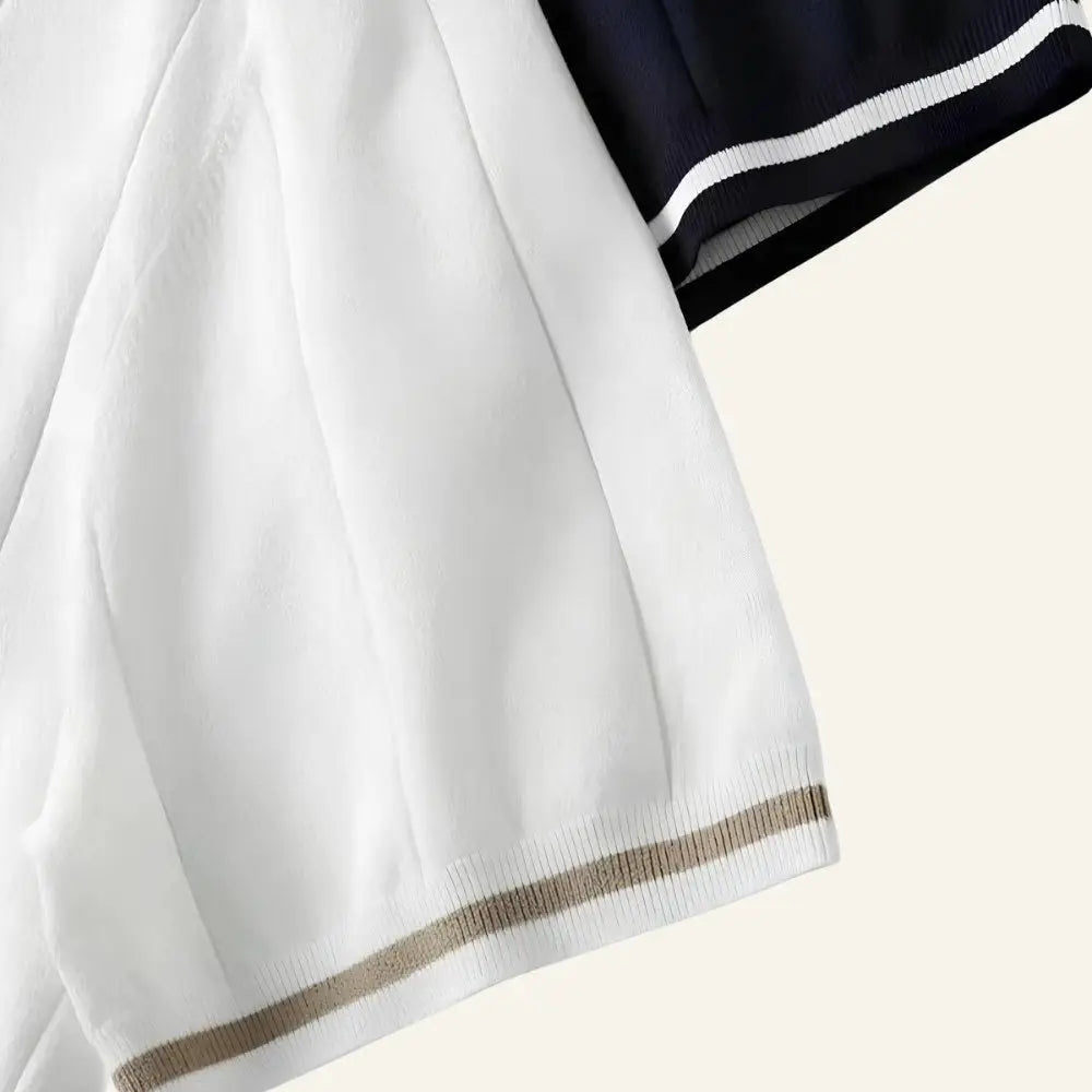 Men’s Half-Zip Polo Shirt – Old Money Valence - Men’s Half-Zip Polo Shirt – Old Money Valence