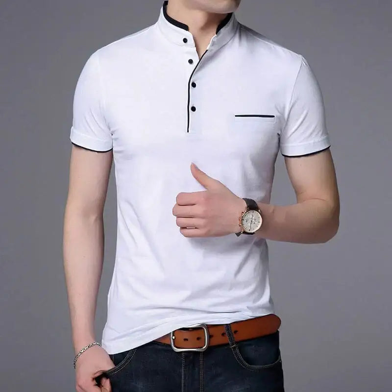Men’s Polo Shirt – Napolli - White / S - Men’s Polo Shirt – Napolli