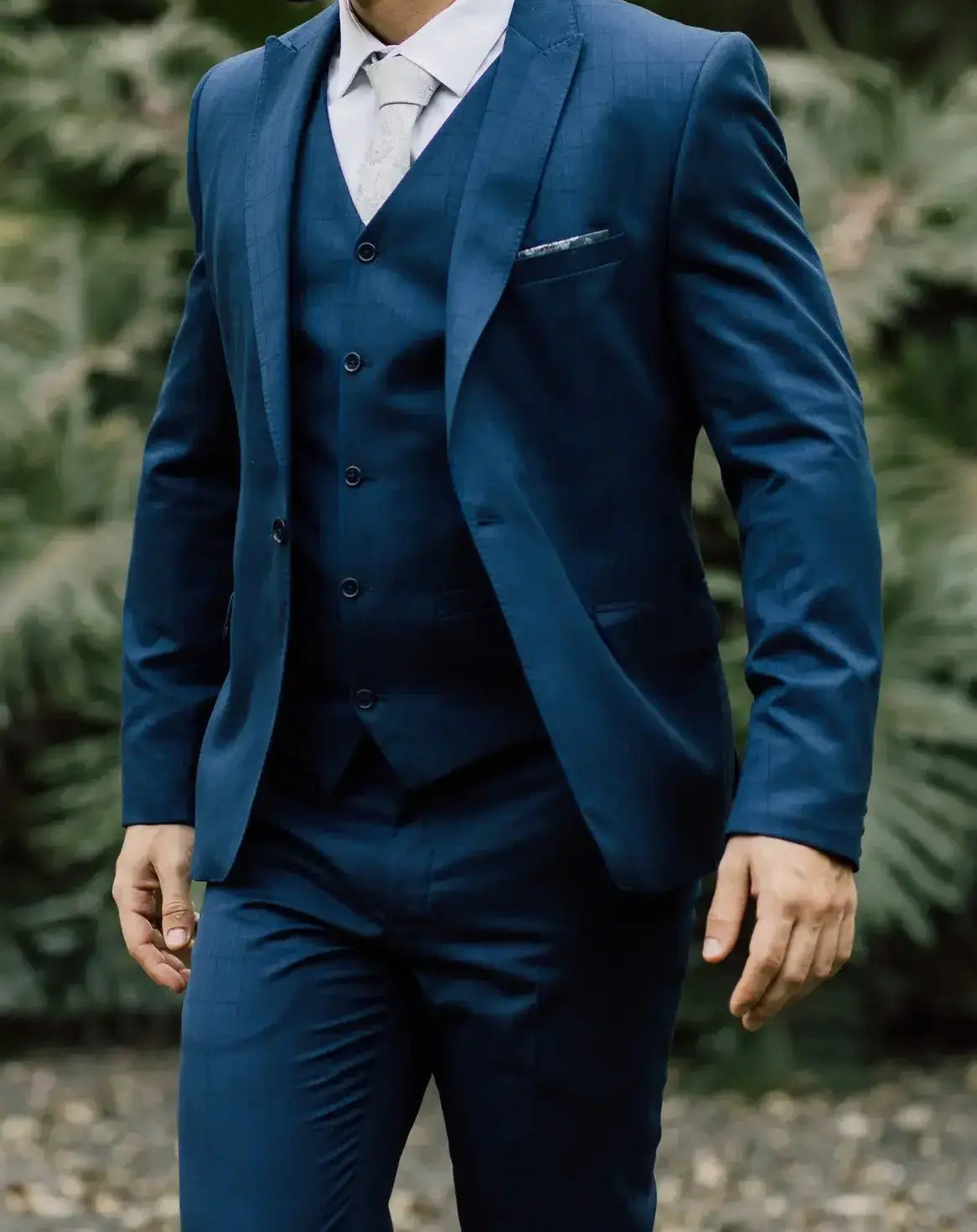 Regal Navy Three-Piece Suit