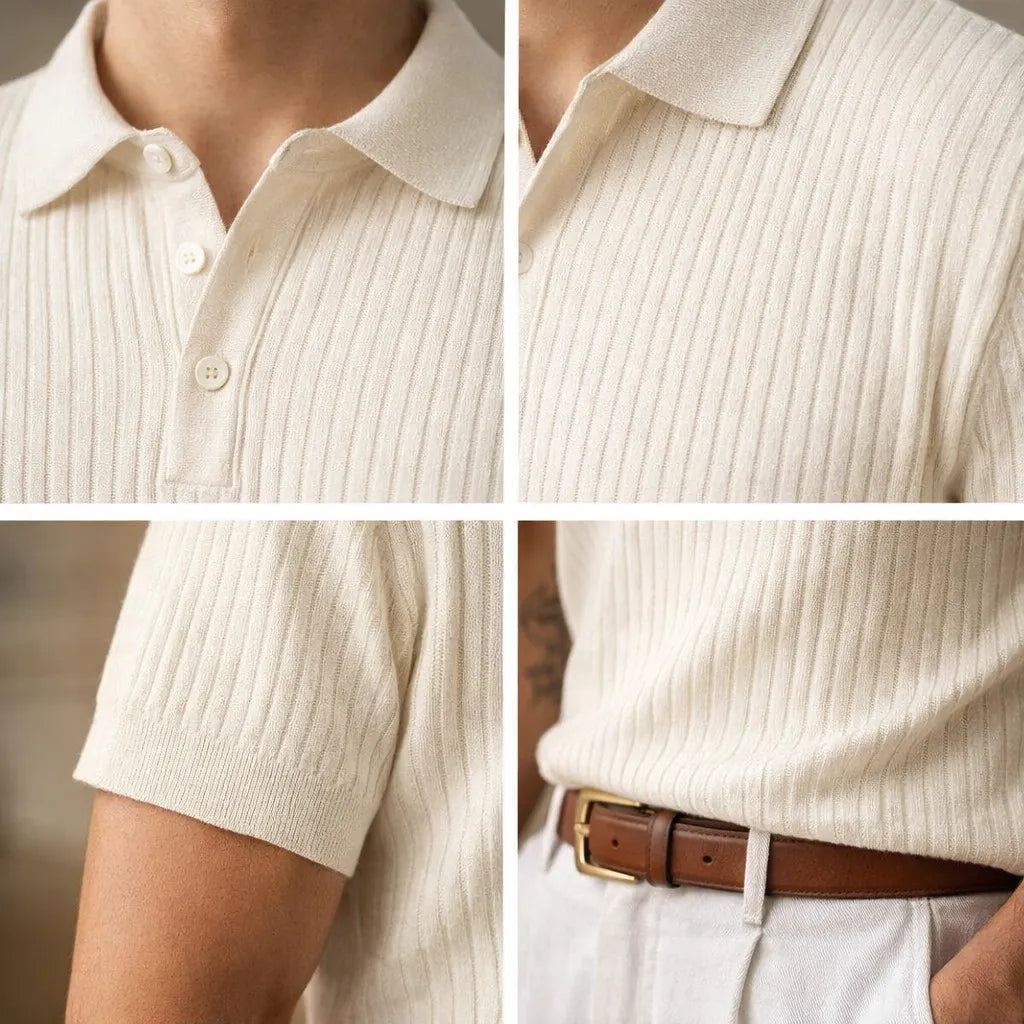Men’s Premium Ribbed Polo Shirt – Sollome