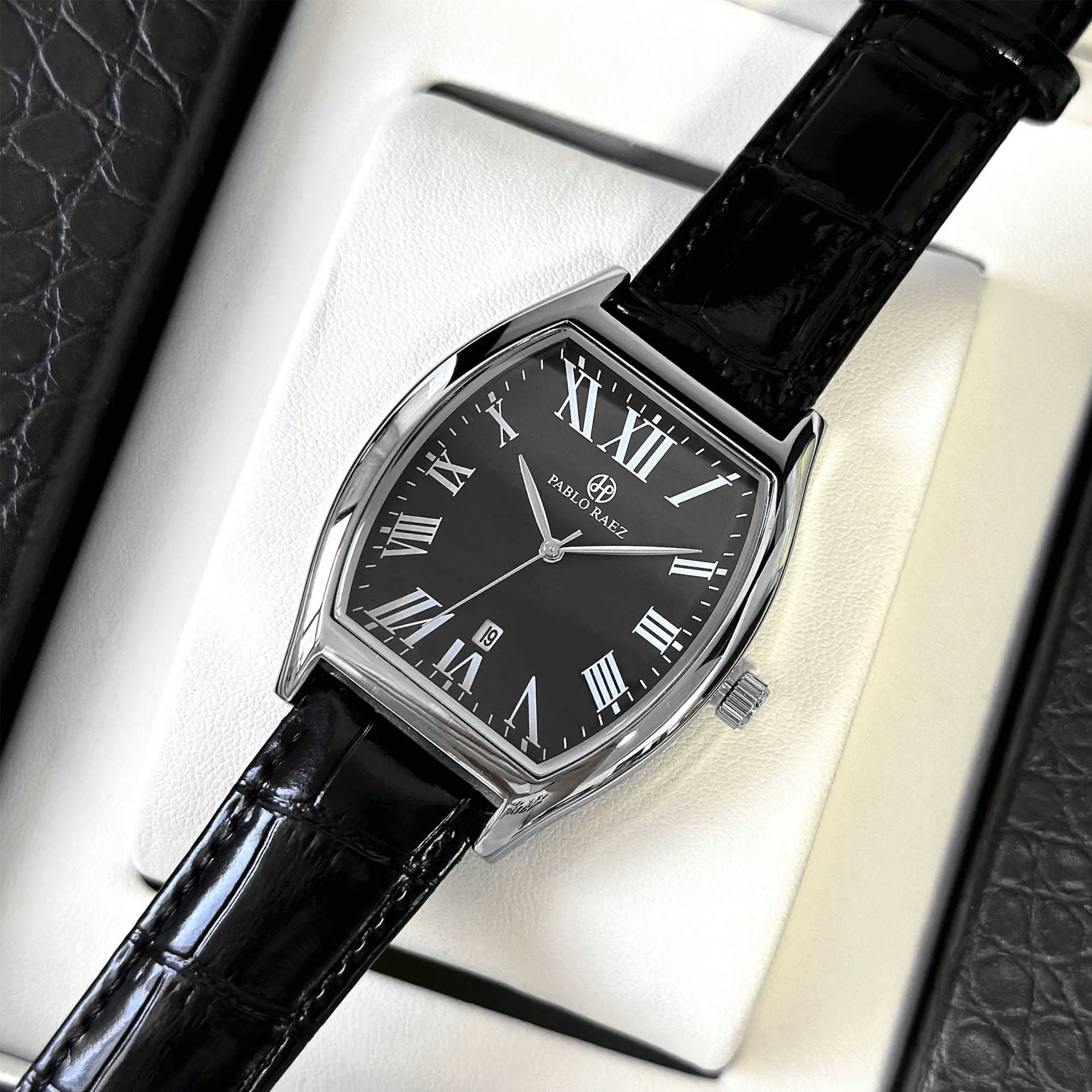 Men’s Leather Watch – Raez Tempus