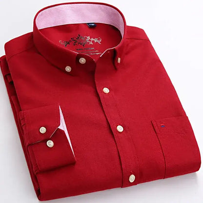 Harborstone Oxford Gentleman’s Shirt - Crimson Red / S - Men’s Dress Shirt