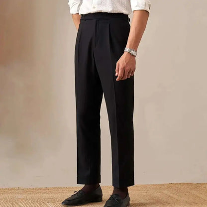 Italian Side-Adjuster Dress Trouser - Black / S - Dress Trousers