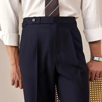 Italian Side-Adjuster Dress Trouser - Midnight Navy / S - Dress Trousers