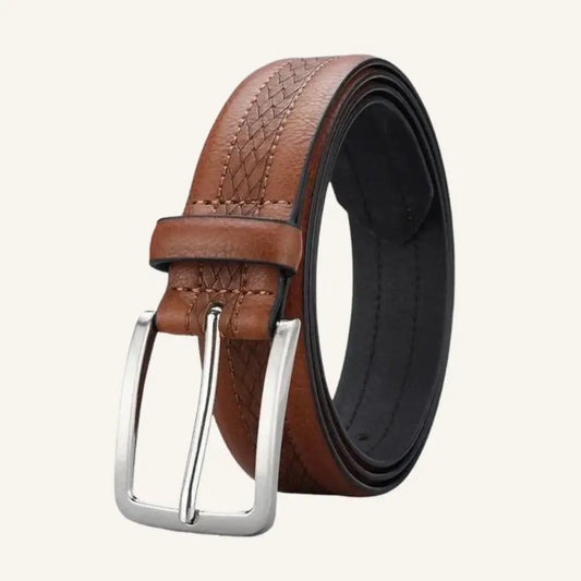 Men’s Leather Belt – Westline - Brown / 12-13 - Men’s Leather Belt – Eastline West