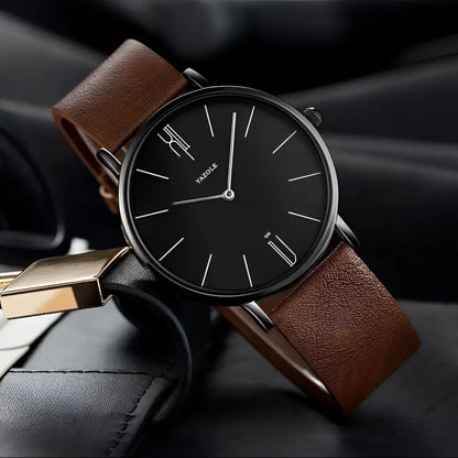 Men’s Leather Watch – Westline Old Money - Men’s Leather Watch – Eastline Old Money