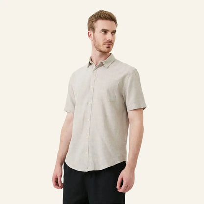 Men’s Old Money Linen Shirt – Milford - Men’s Old Money Linen Shirt – Milford