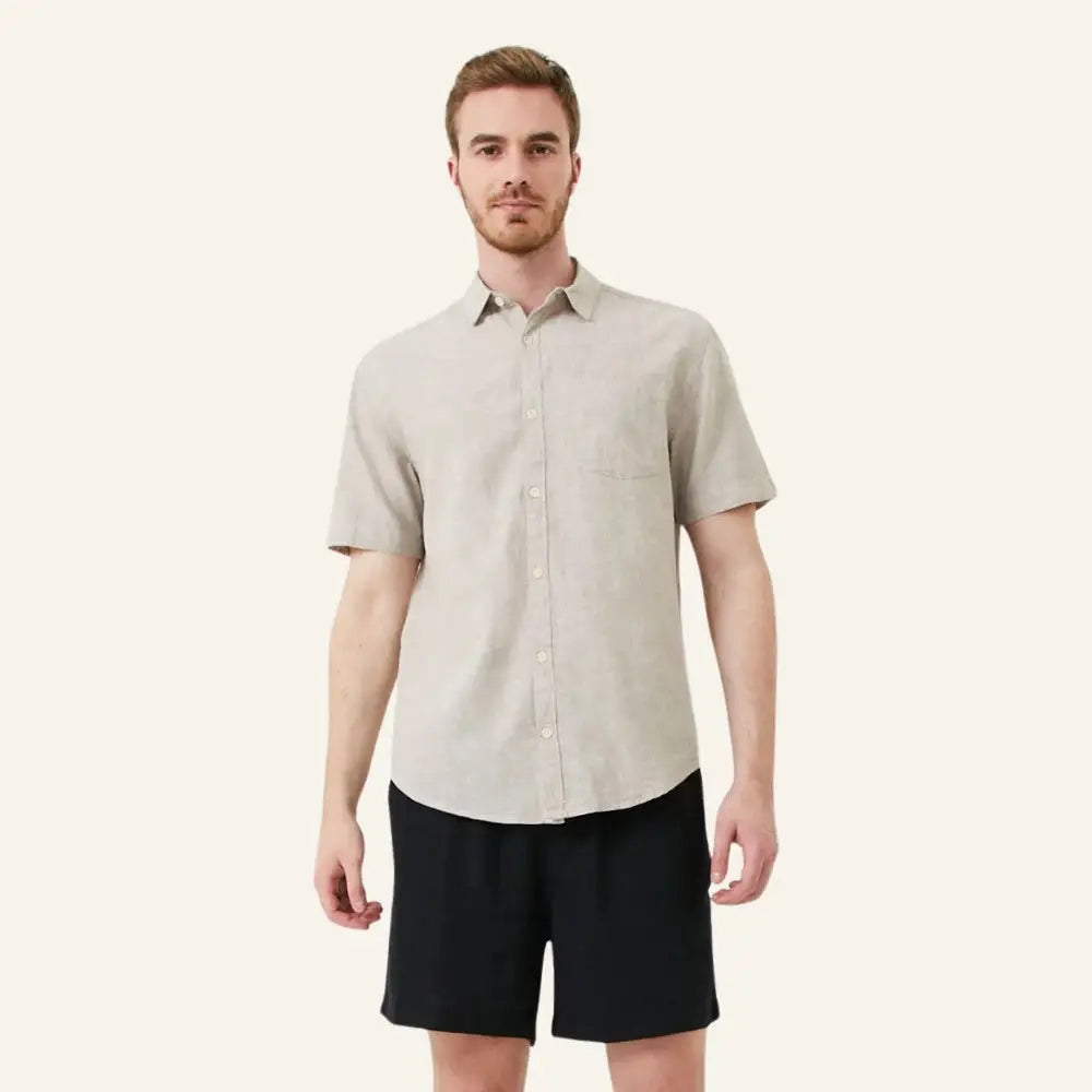 Men’s Old Money Linen Shirt – Milford - Men’s Old Money Linen Shirt – Milford