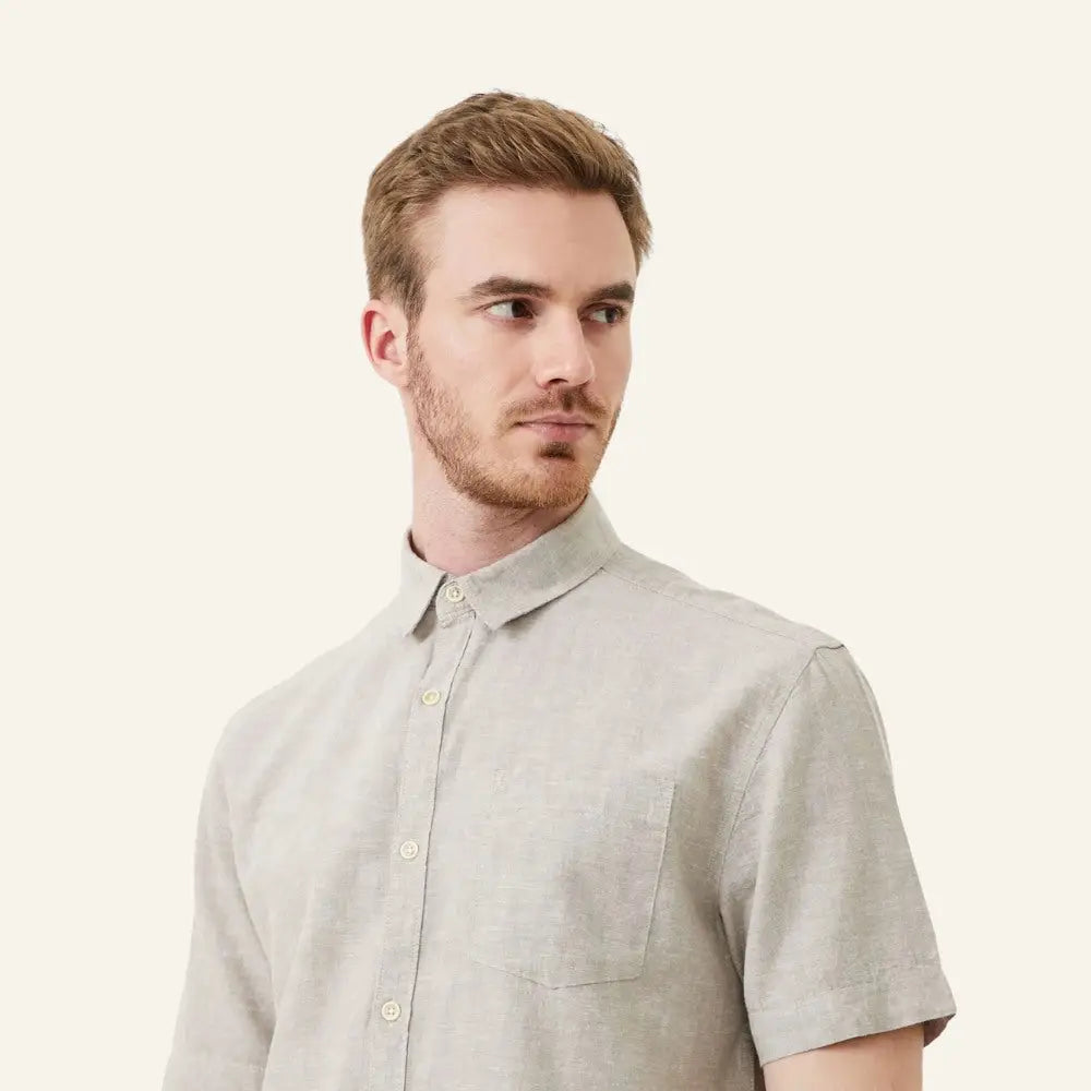 Men’s Old Money Linen Shirt – Milford - Men’s Old Money Linen Shirt – Milford