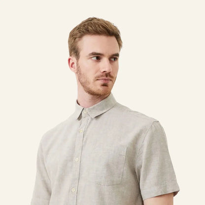 Men’s Old Money Linen Shirt – Milford - Men’s Old Money Linen Shirt – Milford