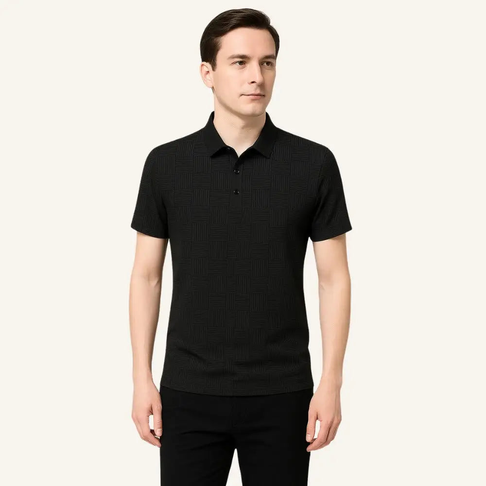 Men’s Old Money Polo Shirt – Amalfi - Black / S - Men’s Old Money Polo Shirt – Amalfi