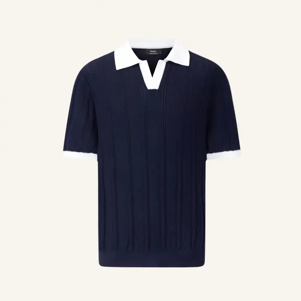 Men’s Old Money Polo Shirt – La Martine - Navy Blue / S - Men’s Polo Shirt