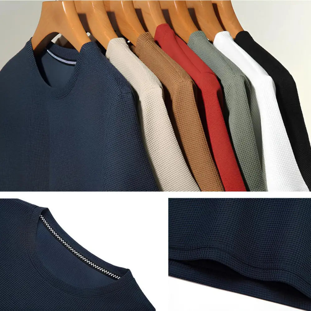 Men’s Old Money Textured Basic T-Shirt – Belmont Green - Men’s Old Money Textured Basic T-Shirt – Belmont Green