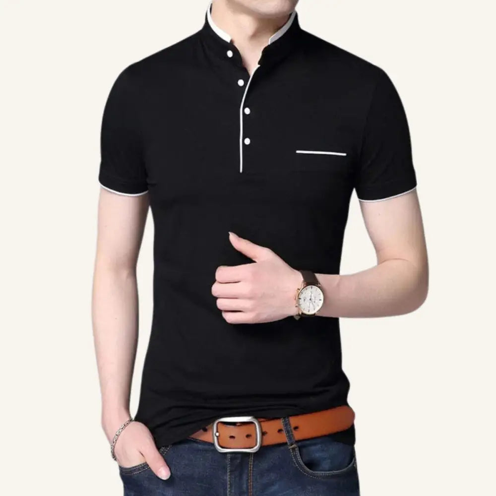 Men’s Polo Shirt – Napolli - Black / S - Men’s Polo Shirt – Napolli