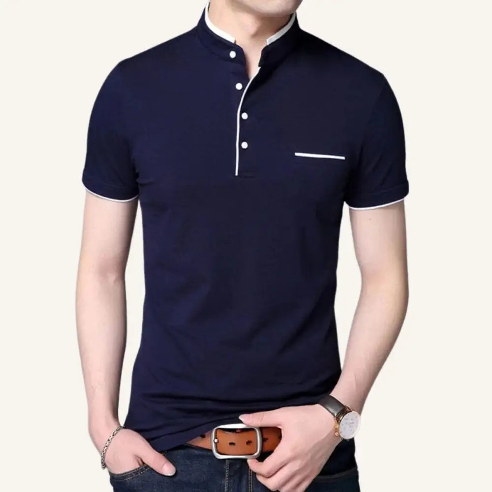 Men’s Polo Shirt – Napolli - Navy Blue / S - Men’s Polo Shirt – Napolli