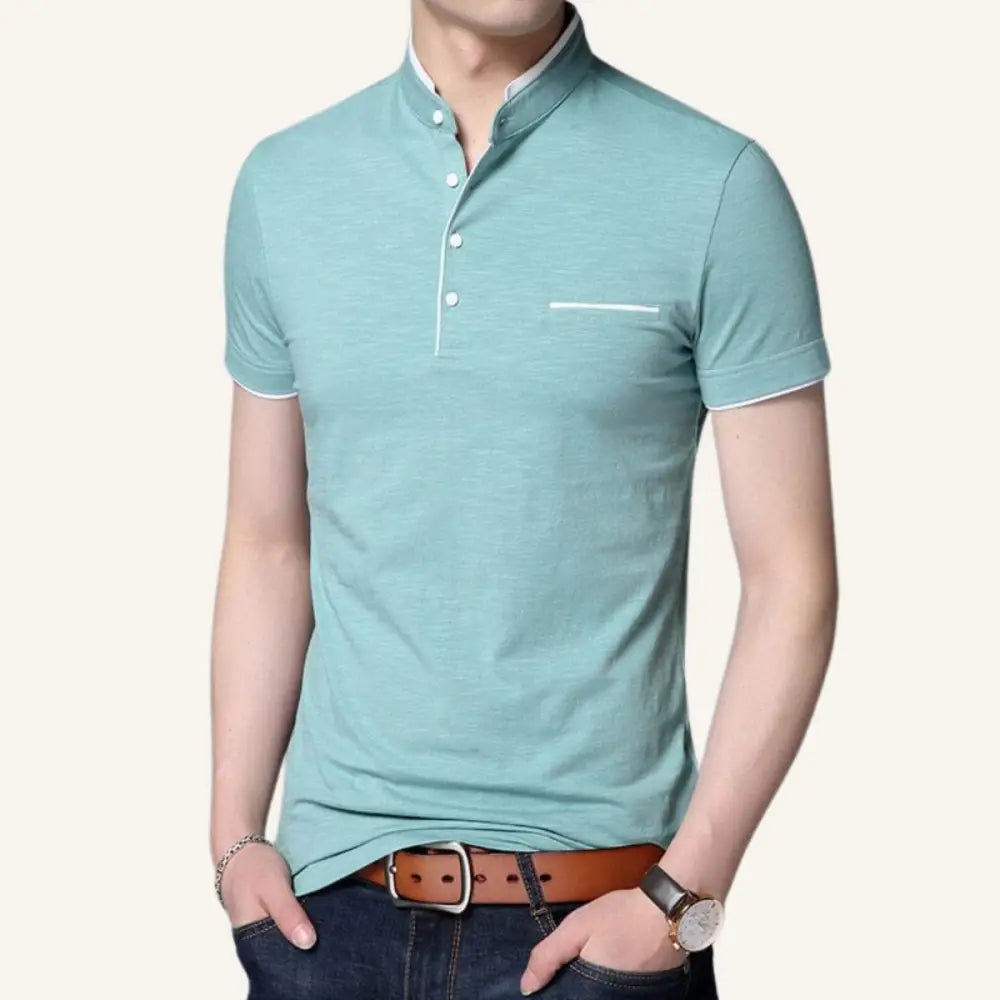 Men’s Polo Shirt – Napolli - Water Green / S - Men’s Polo Shirt – Napolli