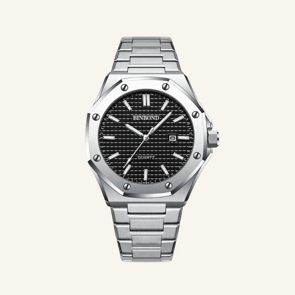 Men’s Silver Watch – Westline Blind - Black - Men’s Silver Watch – Westline Blind