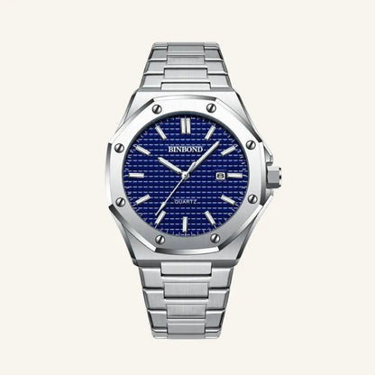 Men’s Silver Watch – Westline Blind - Blue - Men’s Silver Watch – Westline Blind
