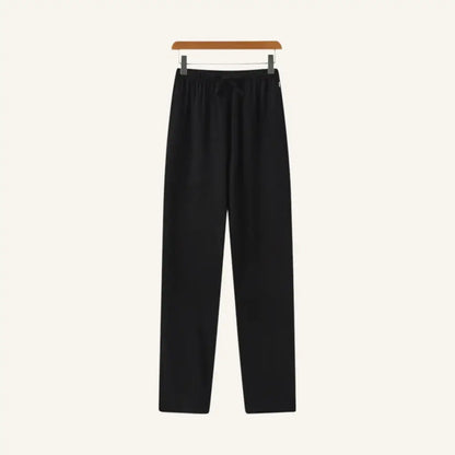 Men’s Slim Fit Linen Pants – Milford - Black / 28 - Men’s Slim Fit Linen Pants – Milford