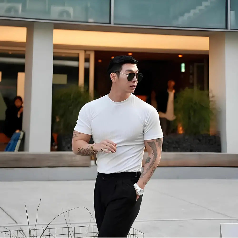 Men’s Slim Fit T-Shirt – Dalphin - Men’s Slim Fit T-Shirt – Dalphin