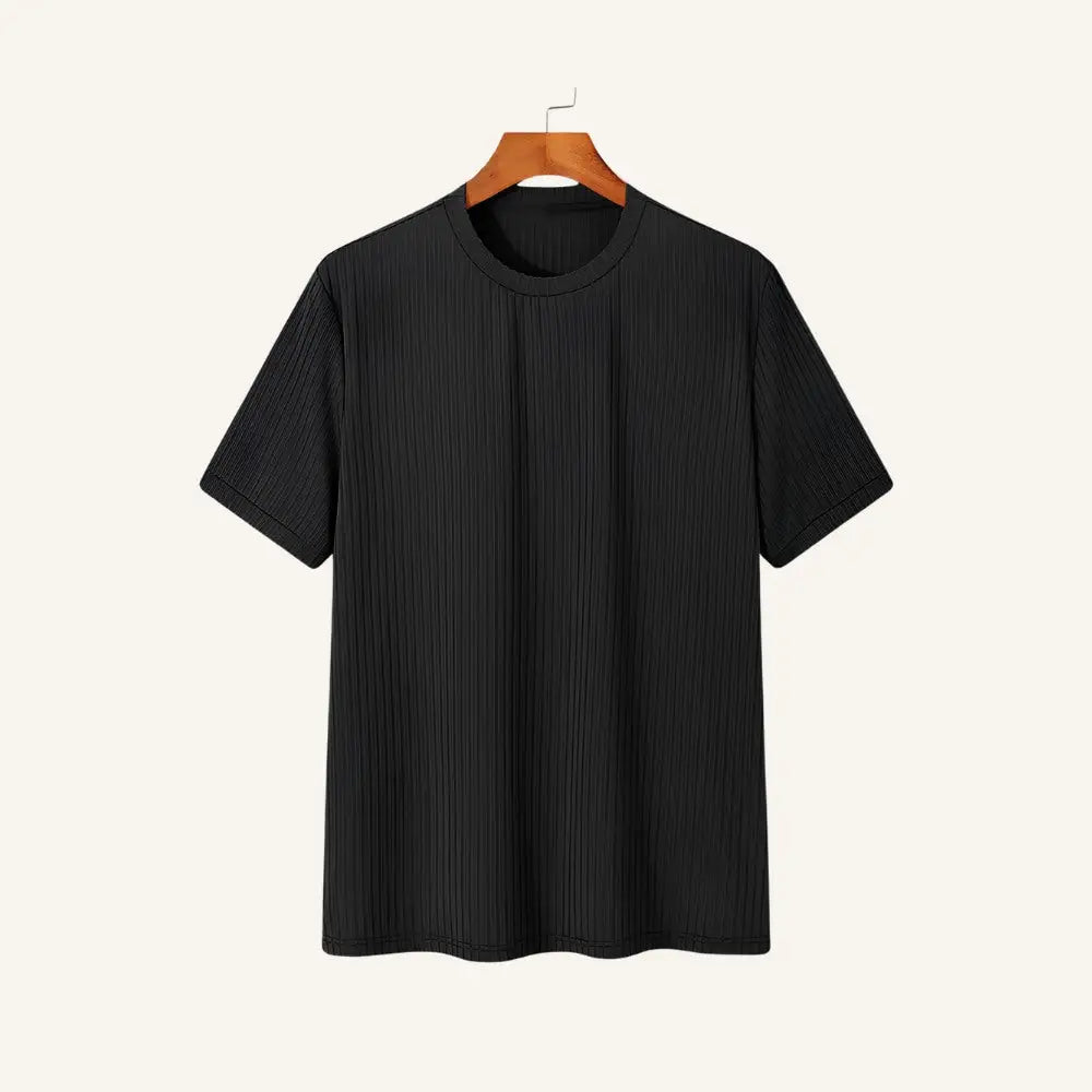 Men’s Slim Fit T-Shirt – Dalphin - Black / S - Men’s Slim Fit T-Shirt – Dalphin