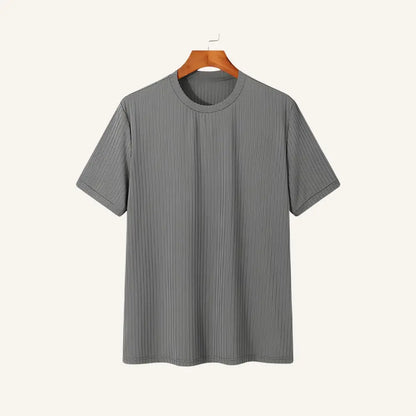 Men’s Slim Fit T-Shirt – Dalphin - Gray / S - Men’s Slim Fit T-Shirt – Dalphin