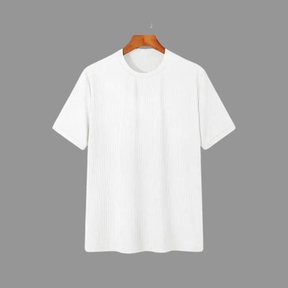 Men’s Slim Fit T-Shirt – Dalphin - White / S - Men’s Slim Fit T-Shirt – Dalphin