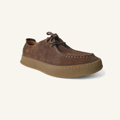 Men’s Suede High-Sole Shoes – Craffito - Brown / 7 - Men’s Suede High-Sole Shoes – Craffito