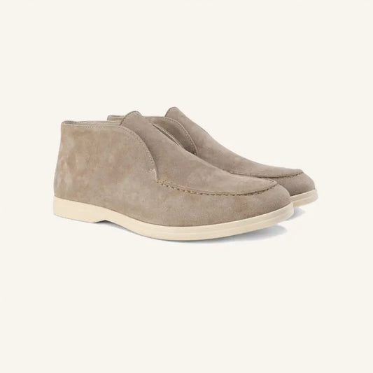 Men’s Suede High-Top Loafers – Tuccili - Mocha / 6 - Men’s Suede High-Top Loafers – Tuccili