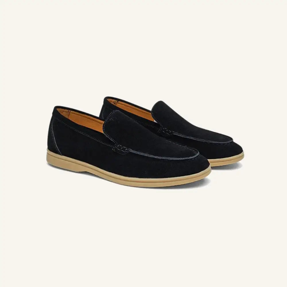 Men’s Suede Loafers – Ardeni - Black / 7 - Men’s Suede Loafers – Ardeni