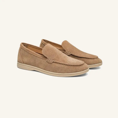 Men’s Suede Loafers – Ardeni - Caramel / 7 - Men’s Suede Loafers – Ardeni