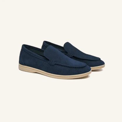 Men’s Suede Loafers – Ardeni - Navy Blue / 7 - Men’s Suede Loafers – Ardeni