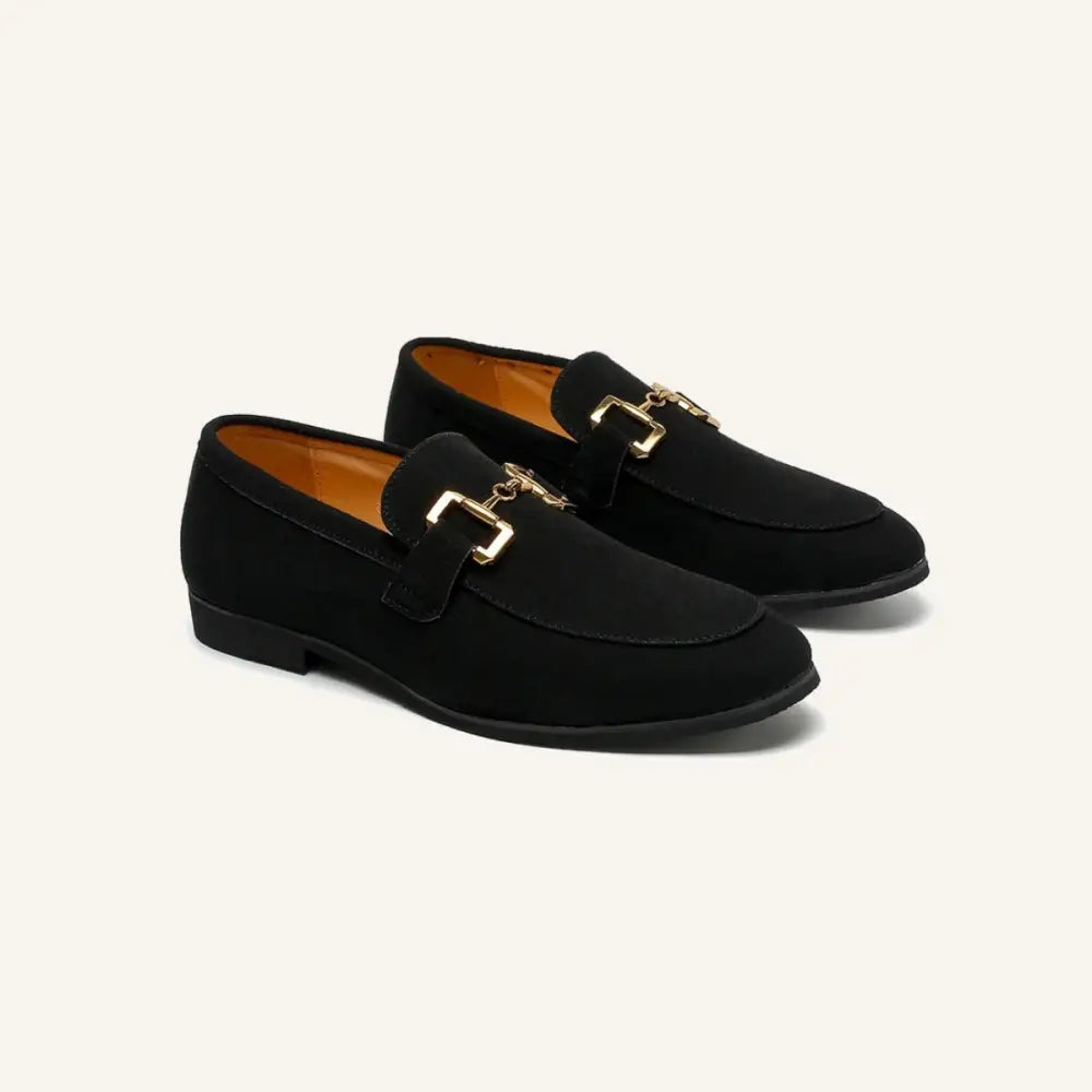 Men’s Suede Loafers – Luxury - Black / 7 - Men’s Suede Loafers – Luxury