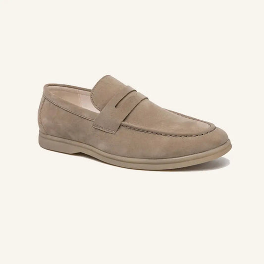 Men’s Suede Loafers – Master - Light Brown / 7 - Men’s Suede Loafers – Master