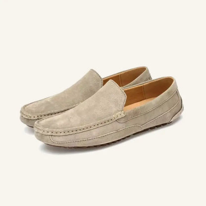 Men’s Suede Loafers – Solatte - Beige / 7 - Men’s Suede Loafers – Solatte
