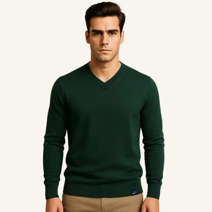 Men’s V-Neck Sweater – Pesson Lior - Men’s V-Neck Sweater – Pesson Lior