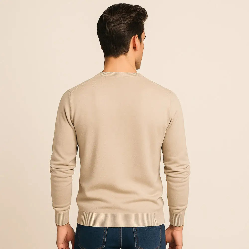 Men’s V-Neck Sweater – Pesson Lior - Men’s V-Neck Sweater – Pesson Lior