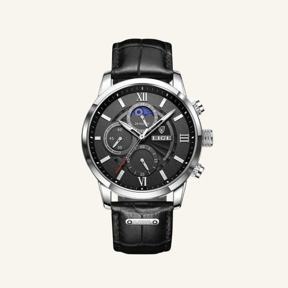 Men’s Watch – Westline DeVito - Black and Silver - Men’s Watch – Eastline DeVito