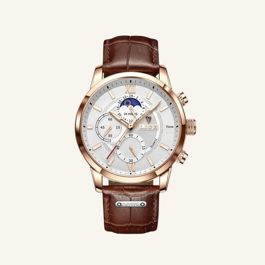 Men’s Watch – Westline DeVito - White and Gold - Men’s Watch – Eastline DeVito