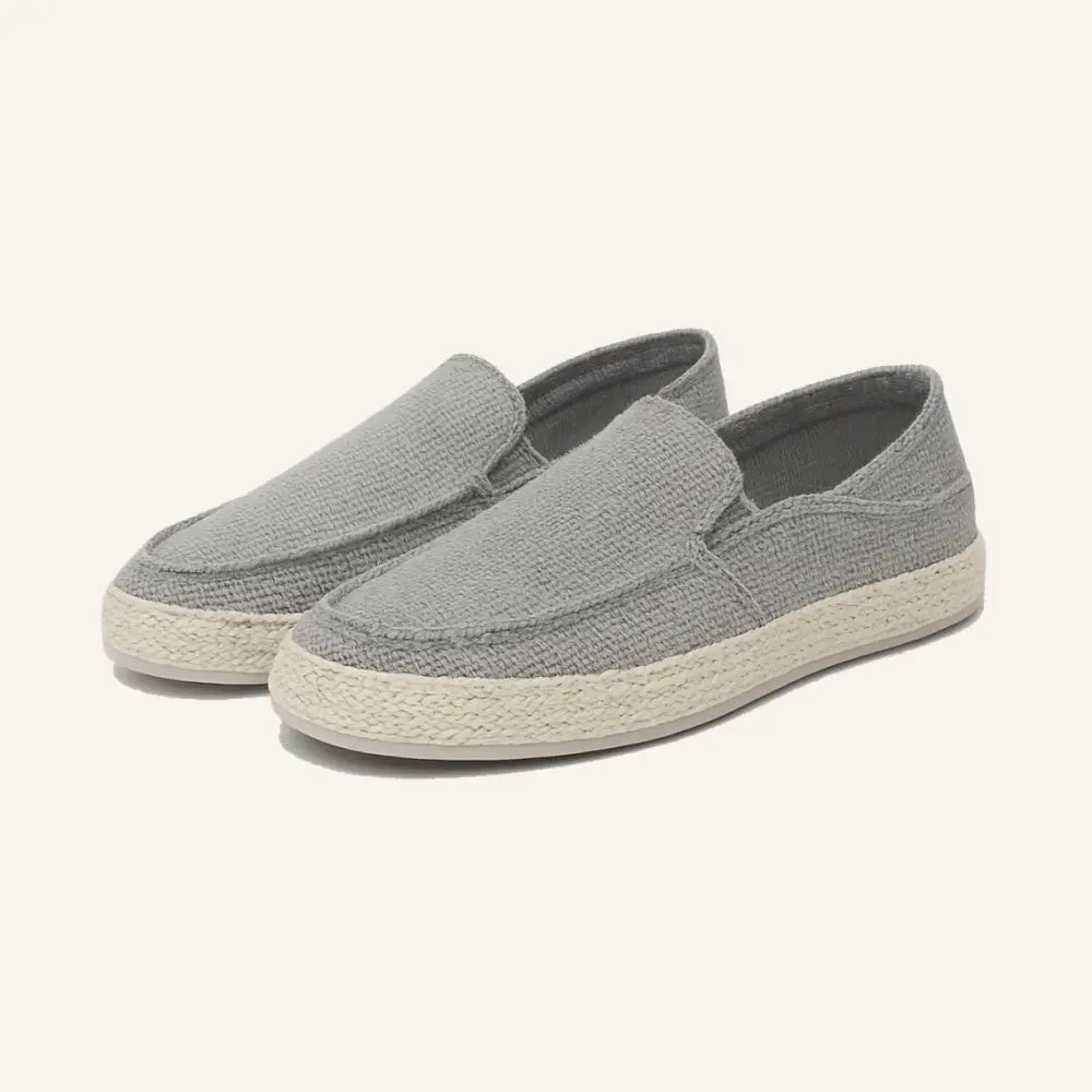 Men’s Woven Slip-On Loafers – Nattuli - Gray / 8 - Men’s Woven Slip-On Loafers – Nattuli