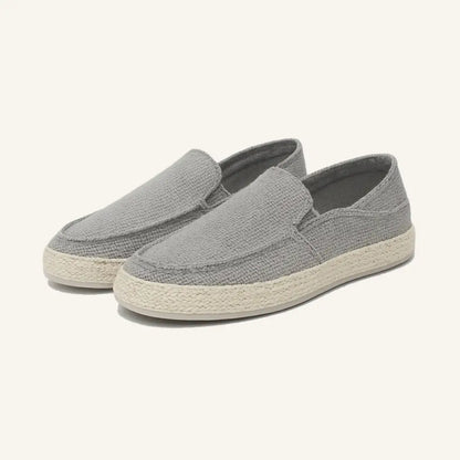Men’s Woven Slip-On Loafers – Nattuli - Gray / 8 - Men’s Woven Slip-On Loafers – Nattuli