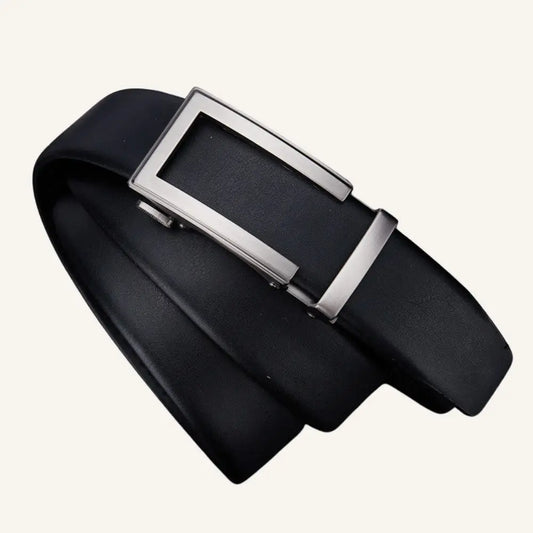 Monarch Westline Genuine Leather Men’s Belt - Black / Silver Buckle / 12-13 - Monarch Westline Genuine Leather Men’s