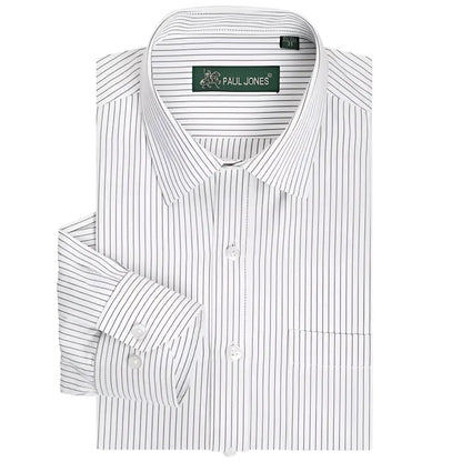 Ravenshire Executive Pinstripe Shirt - Black Thin Pinstripe / S - Ravenshire Executive Pinstripe Shirt