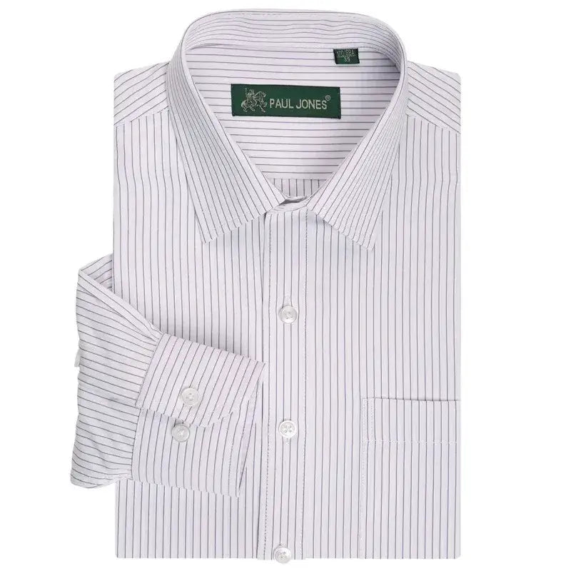 Ravenshire Executive Pinstripe Shirt - Purple Thin Pinstripe / S - Ravenshire Executive Pinstripe Shirt