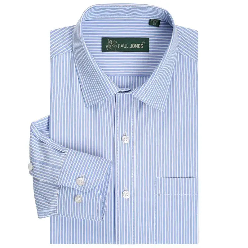 Ravenshire Executive Pinstripe Shirt - Sky Pinstripe / S - Ravenshire Executive Pinstripe Shirt
