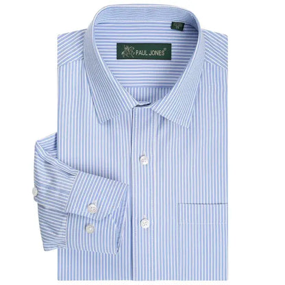 Ravenshire Executive Pinstripe Shirt - Sky Pinstripe / S - Ravenshire Executive Pinstripe Shirt