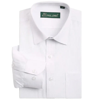 Ravenshire Executive Pinstripe Shirt - White Pinstripe / S - Ravenshire Executive Pinstripe Shirt