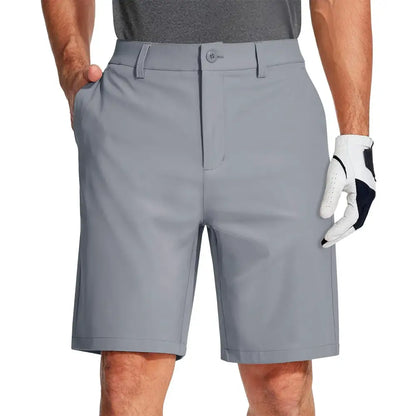 Riviera Performance Golf Shorts - Silver / S - Riviera Performance Golf Shorts