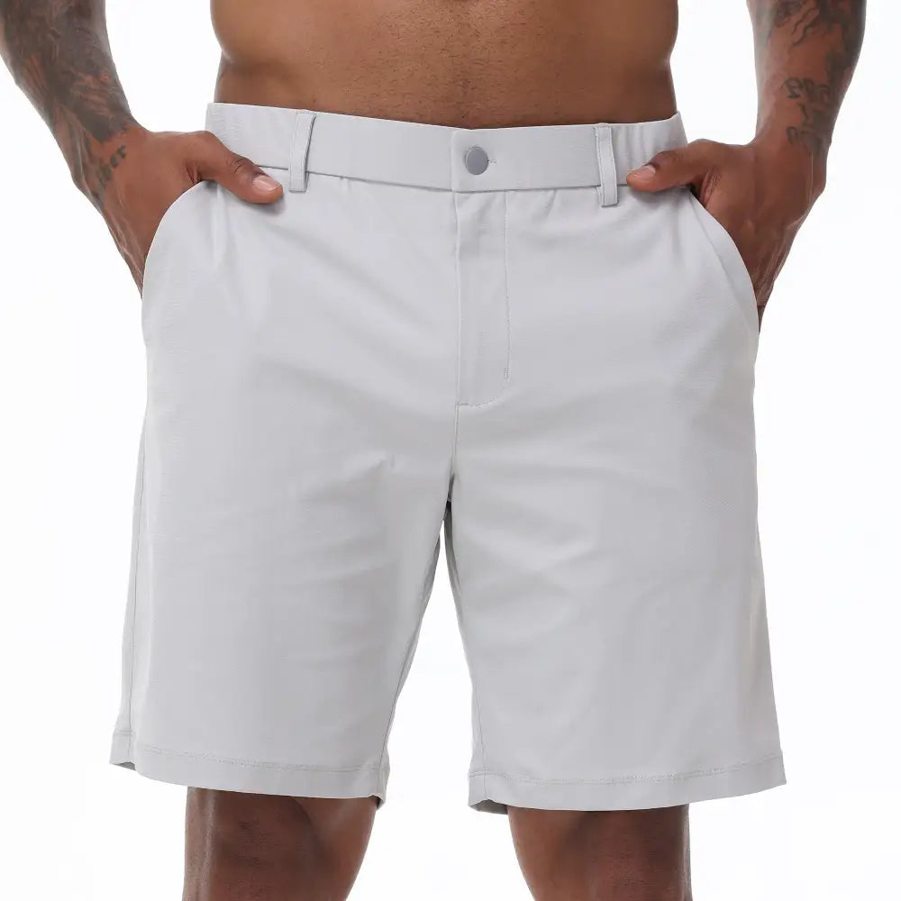 Riviera Tailored Summer Shorts - Silver / S - Men’s Shorts
