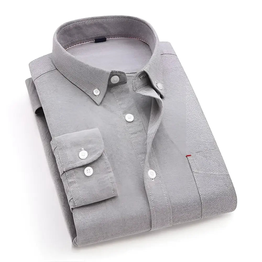 Signature Oxford Shirt - Soft Gray Oxford / S - Signature Oxford Shirt